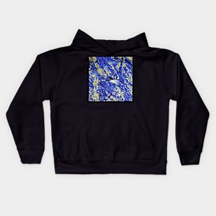 Rockpools in Blue and Gold Kids Hoodie